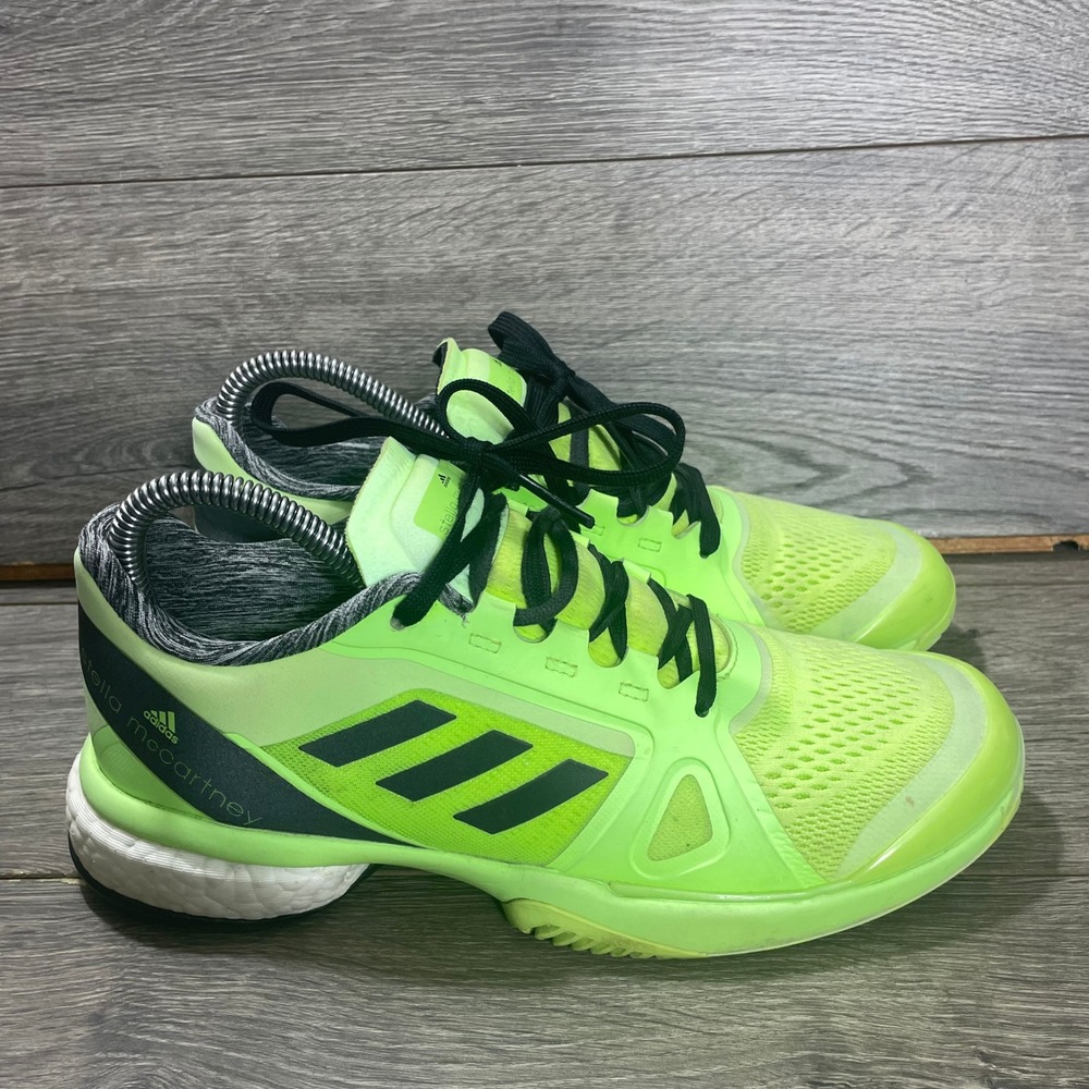 Adidas Shoes Womens 7 Green Stella McCartney Barricade Boost GZ8494 Tennis Gym